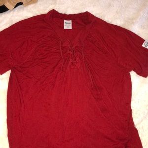 oversized pink shirt